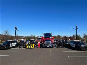 Police and Optimus Prime