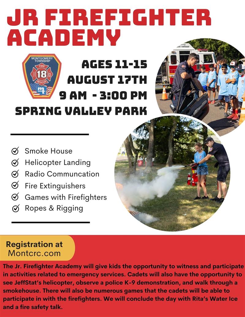 Jr. Fire Academy Ages 11-15